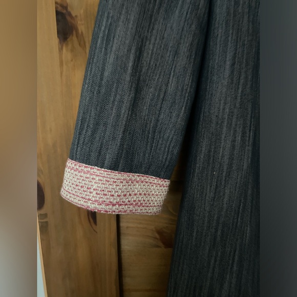 Della Spiga long blazer , original blazer , flower print , size 8 - Picture 3 of 12